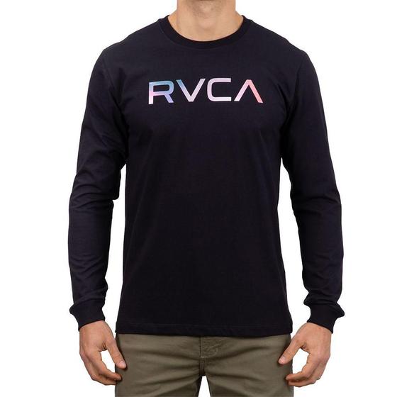 Imagem de Camiseta RVCA Manga Longa Big Fills Masculina Preto