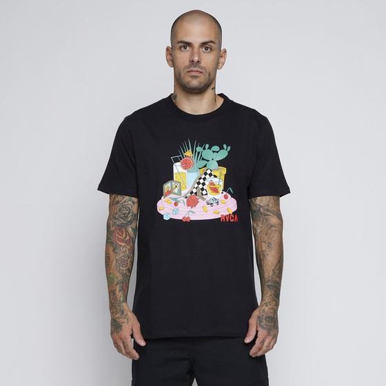 Imagem de Camiseta RVCA R471A0471 Luke Still Life - Preto