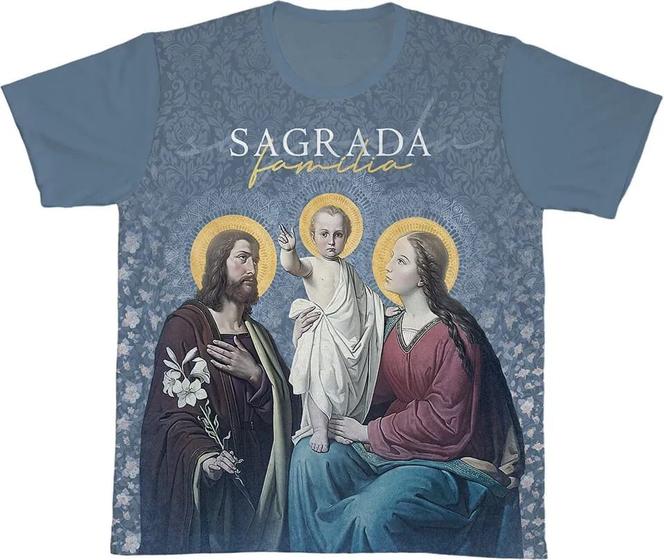 Imagem de Camiseta Sagrada Família Azul Unissex