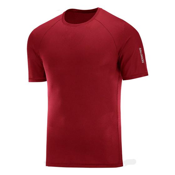 Imagem de Camiseta Salomon Predict SS Tee Masculina Bordô