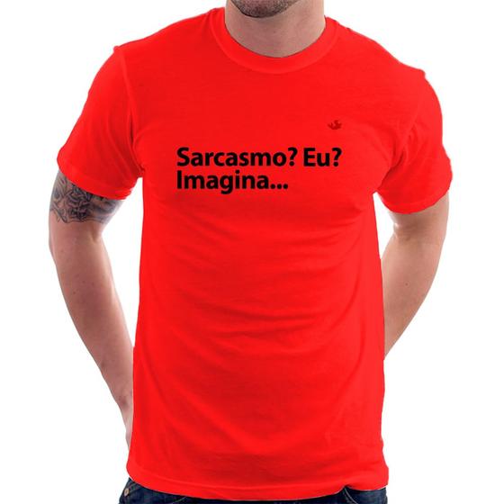 Imagem de Camiseta Sarcasmo Eu Imagina... - Foca na Moda