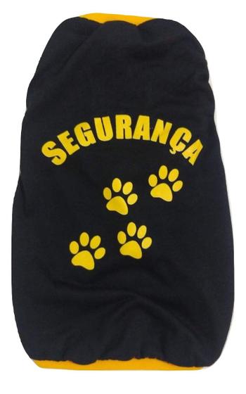 Imagem de Camiseta Segurança Para Cães Cor Preto Tamanho Eg