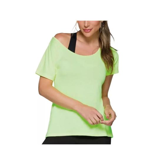 Imagem de Camiseta Selene Fitness 20860 Amarelo Fluor