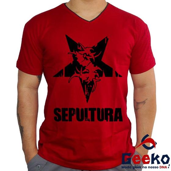 Imagem de Camiseta Sepultura 100% Algodão Geeko