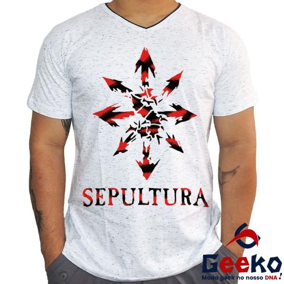 Imagem de Camiseta Sepultura Rock Nacional Geeko