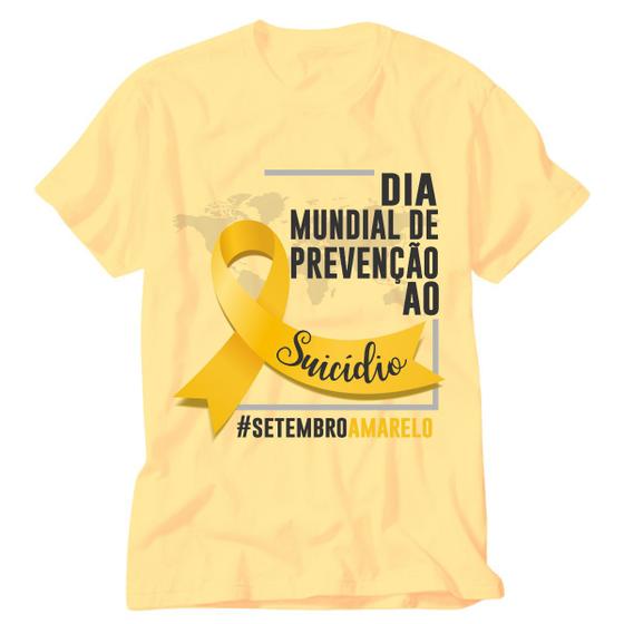 Imagem de Camiseta Setembro Amarelo Unissex Mes Do Combate Ao Suicidio