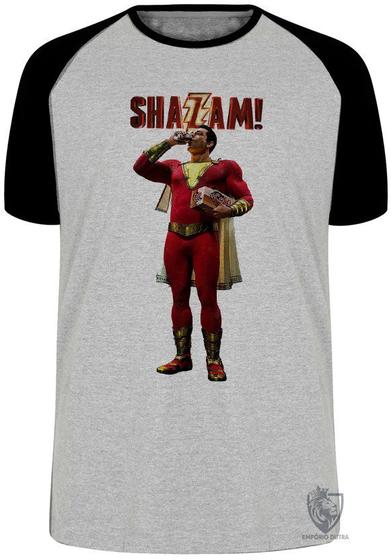 Imagem de Camiseta Shazam Blusa Plus Size extra grande adulto ou infantil