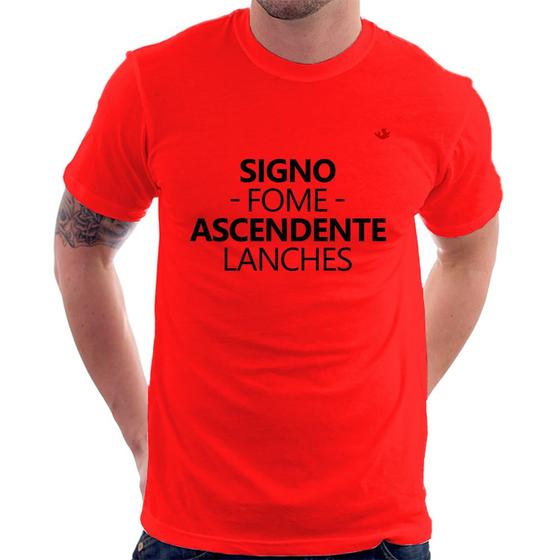 Imagem de Camiseta Signo: fome - Ascendente: lanches - Foca na Moda