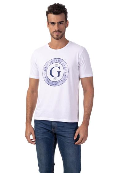 Imagem de Camiseta Silk Círculo Guess Branco