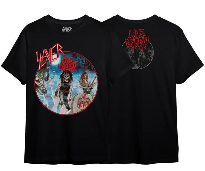 Imagem de Camiseta Slayer Live Undead - TOP