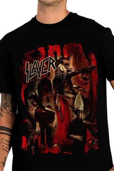 Imagem de Camiseta Slayer Reign in Blood Blusa Oficial Licenciado Banda de Rock Of0133