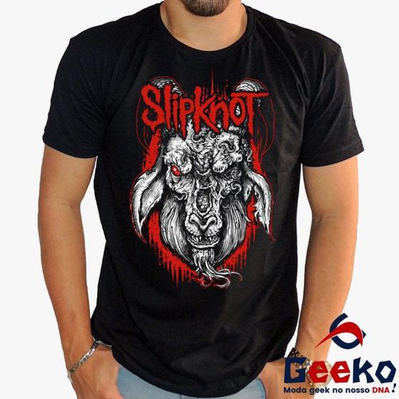 Imagem de Camiseta Slipknot 100% Algodão Rock Geeko