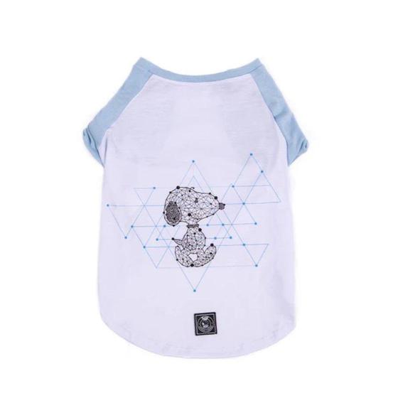 Imagem de Camiseta Snoopy Geometry Azul Tamanho G - Zooz Pets