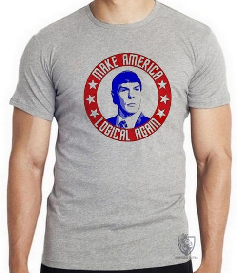 Imagem de Camiseta  Spock make America Blusa criança infantil juvenil adulto camisa todos tamanhos