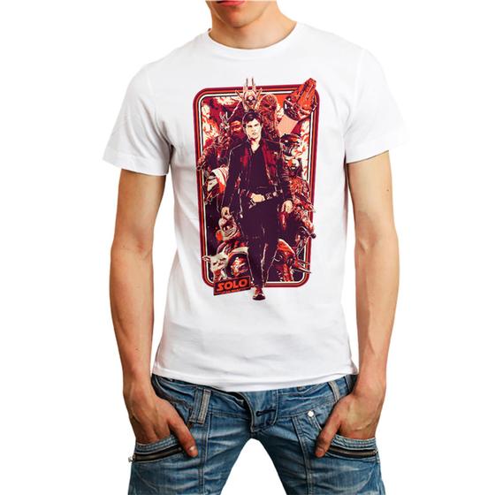 Imagem de  Camiseta Star Wars Solo Masculina Tamanho G
