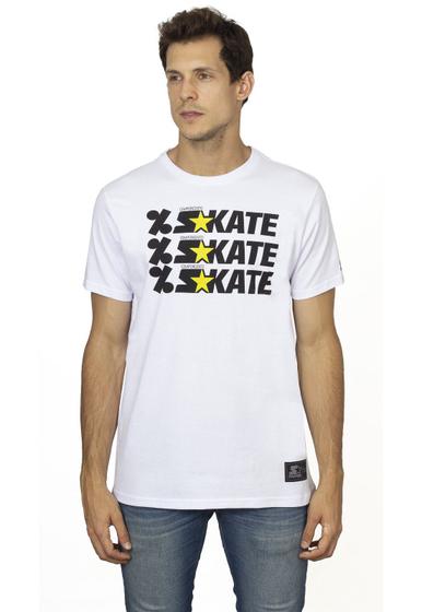 Imagem de Camiseta Starter Estampada Collab Cemporcento Skate Branca