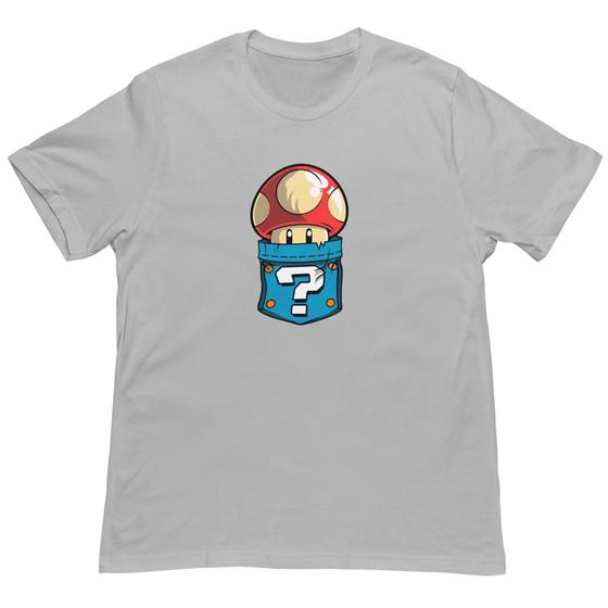 Imagem de Camiseta Super 1 Up Blusa Gamer Geek Camisa Masculina Nerd Mushroom