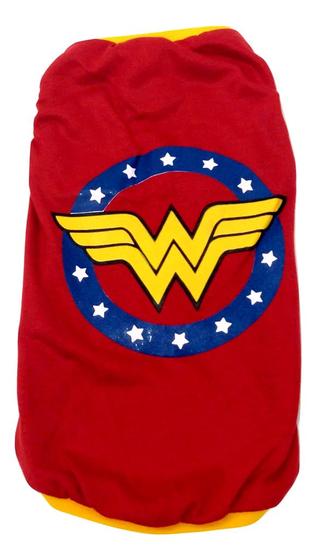 Imagem de Camiseta Super Heróis Mulher Maravilha vermelha Tamanho EG
