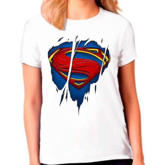 Imagem de Camiseta super homem feminina