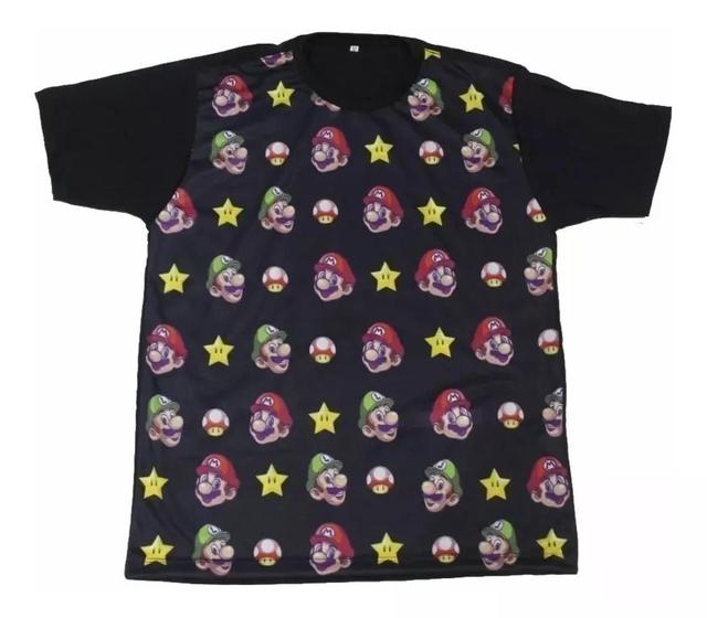 Imagem de Camiseta Super Mario Nintendo Game Jogo Blusa Adulto Unissex G107 BM