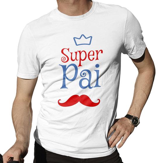 Imagem de Camiseta Super Pai Estampa Dia Dos Pais Algodão