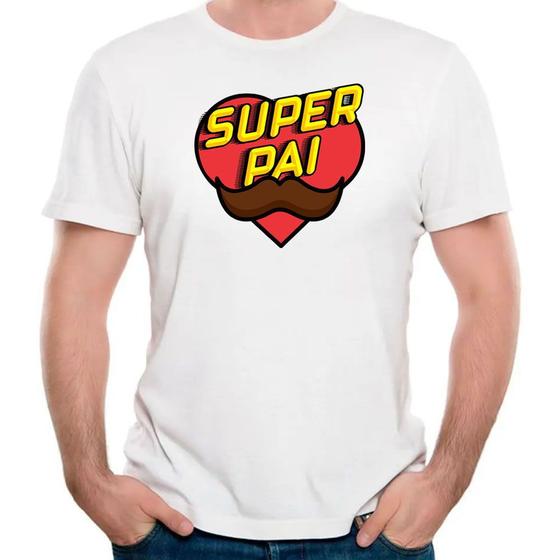 Imagem de camiseta super pai meu heroi camisa dia dos pais paizão