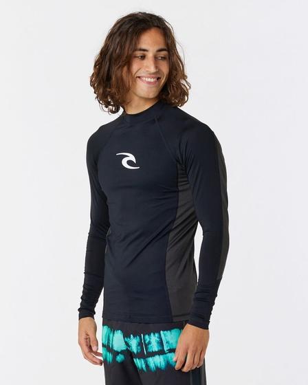 Imagem de Camiseta surf uv rip curl  waves upf per black