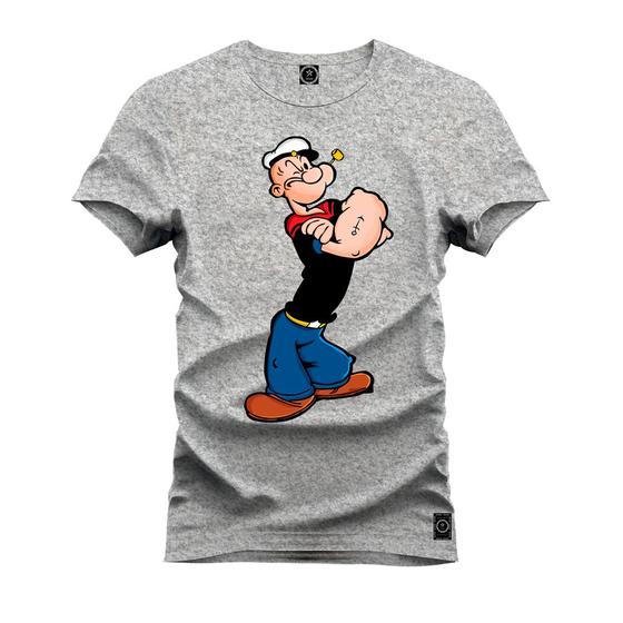 Imagem de Camiseta T-Shirt 100% Algodão Estampada Durável Popey