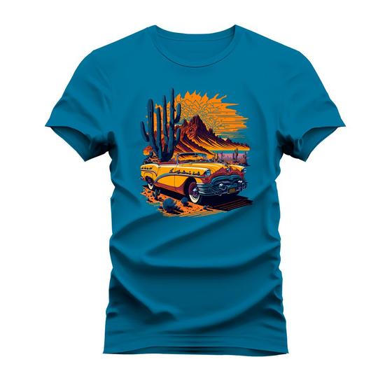 Imagem de Camiseta T-Shirt Algodão Mácia Confortável Estampada Car