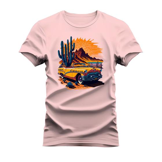 Imagem de Camiseta T-Shirt Algodão Mácia Confortável Estampada Car