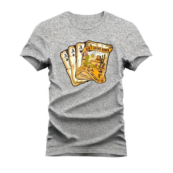 Imagem de Camiseta T-Shirt Algodão Mácia Confortável Estampada Cartas Aust