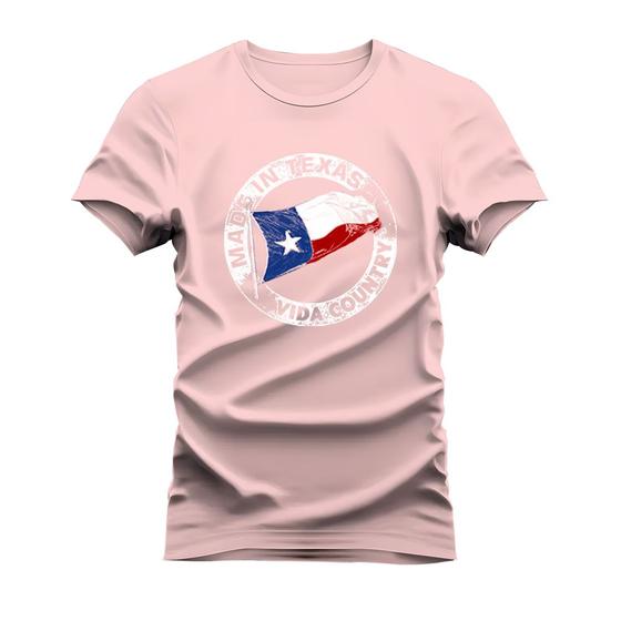 Imagem de Camiseta T-Shirt Algodão Mácia Confortável Estampada Made In Texas