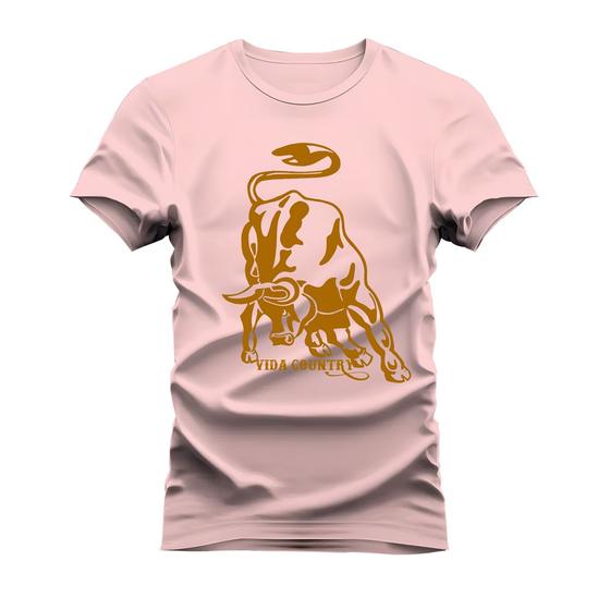 Imagem de Camiseta T-Shirt Algodão Mácia Confortável Estampada Touro