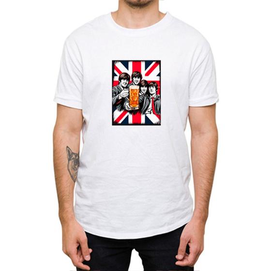 Imagem de Camiseta T-shirt Algodao Masculina Estampa Os Beatles Premium Gola Redonda Macia