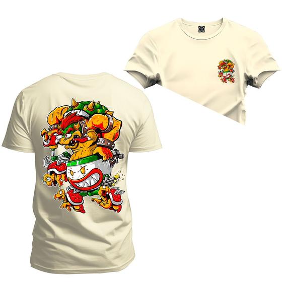 Imagem de Camiseta T-Shirt Algodão Premium 30.1 Animal Frente Costas