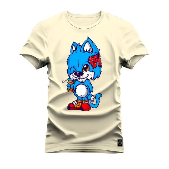 Imagem de Camiseta T-Shirt Algodão Premium 30.1 Gato Ajato