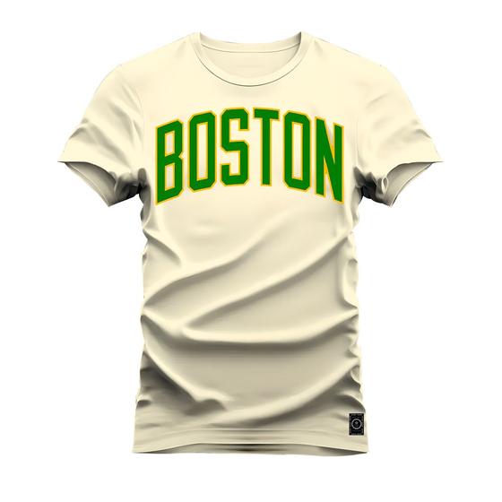 Imagem de Camiseta T-Shirt Algodão Premium Estampada Boston