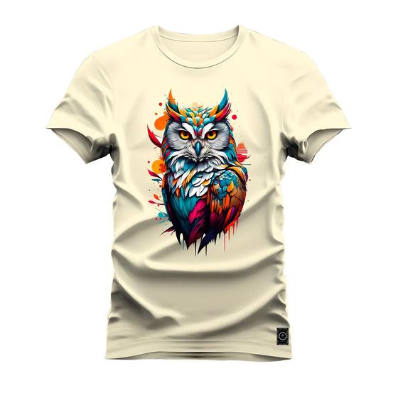 Imagem de Camiseta T-Shirt Algodão Premium Estampada Coruja Sanger