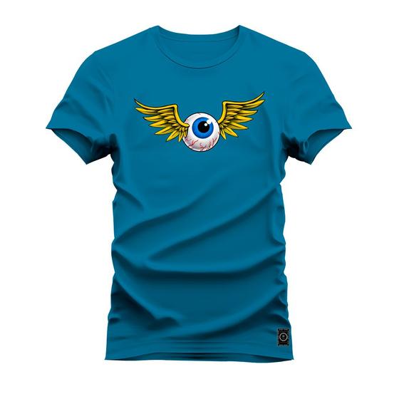 Imagem de Camiseta T-Shirt Algodão Premium Estampada Olho Anjo