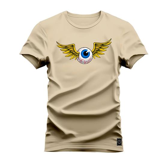 Imagem de Camiseta T-Shirt Algodão Premium Estampada Olho Anjo