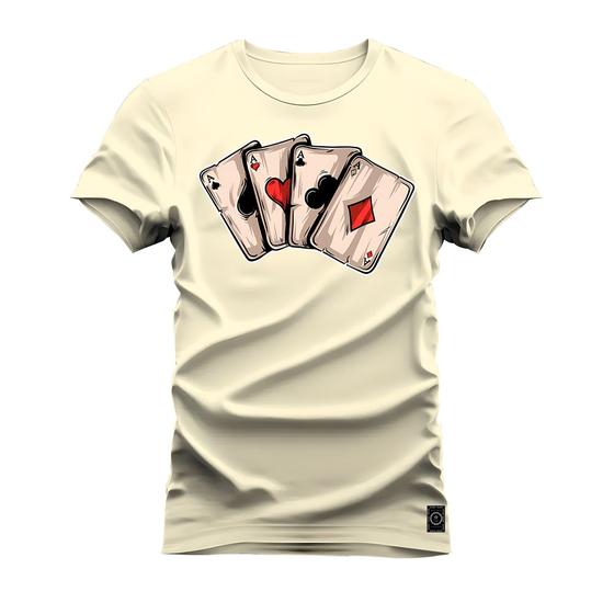 Imagem de Camiseta T-shirt Algodão Unissex Street Estampada Cartas da Sorte 