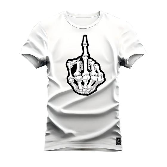 Imagem de Camiseta T-Shirt Confortável Estampada The Fuck Caveira