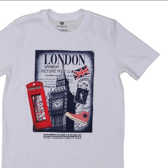 Imagem de Camiseta T Shirt Menino Estampa London