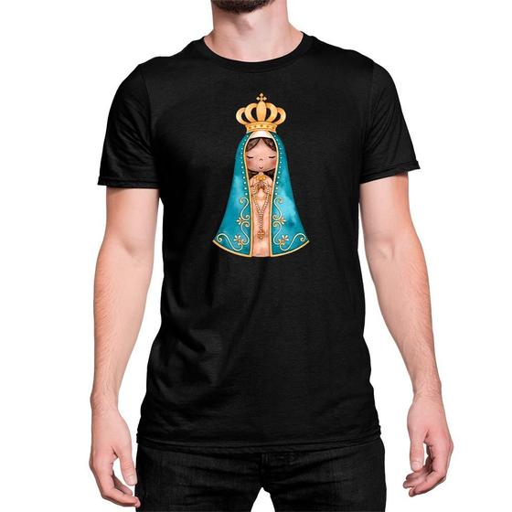 Imagem de Camiseta T-Shirt Nossa Senhora Aparecida Católico Algodão