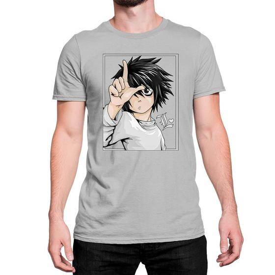 Imagem de Camiseta T-Shirt Personagem L Lawliet Death Note Mangá Algodão