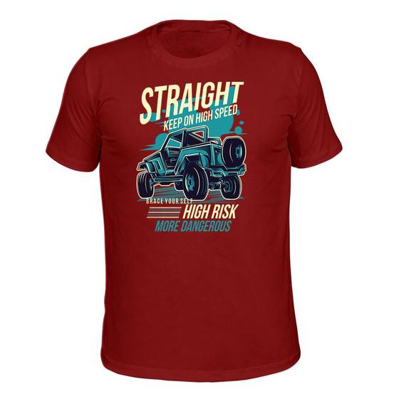 Imagem de Camiseta T-Shirt Tecido Macio Estampada Straight