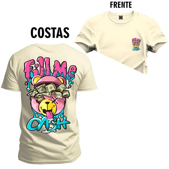 Imagem de Camiseta T-shirt Unissex Algodão Cash Frente Costas