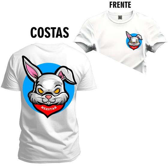 Imagem de Camiseta T-shirt Unissex Algodão Nexstar Coelho Frente Costas
