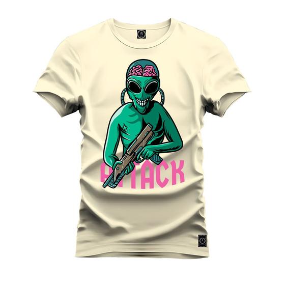 Imagem de Camiseta T-Shirt Unissex Eestampada Algodão Attack