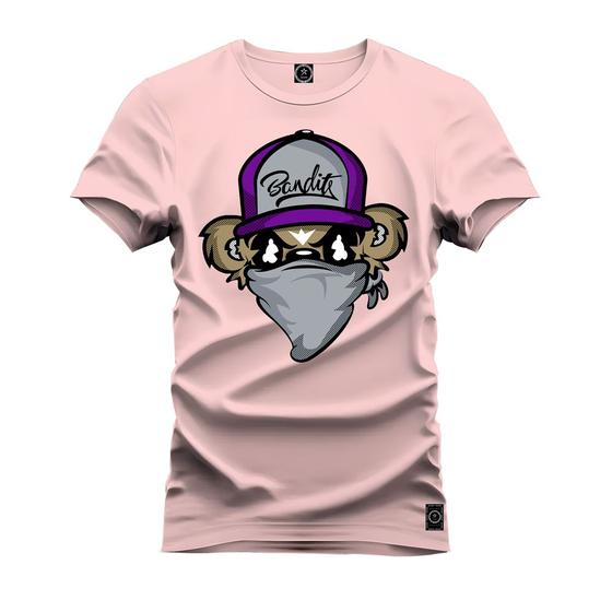 Imagem de Camiseta T-Shirt Unissex Eestampada Algodão Boné roxo